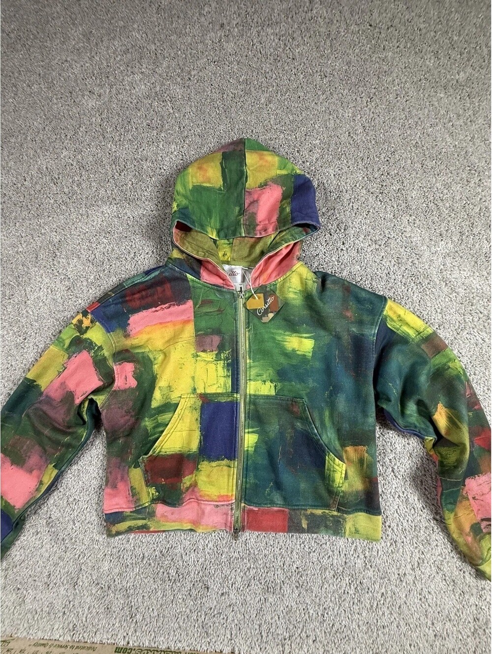 NWT Women’s Street Wear Hoodie Oversized Cropped Size S Premium Quality Heavy